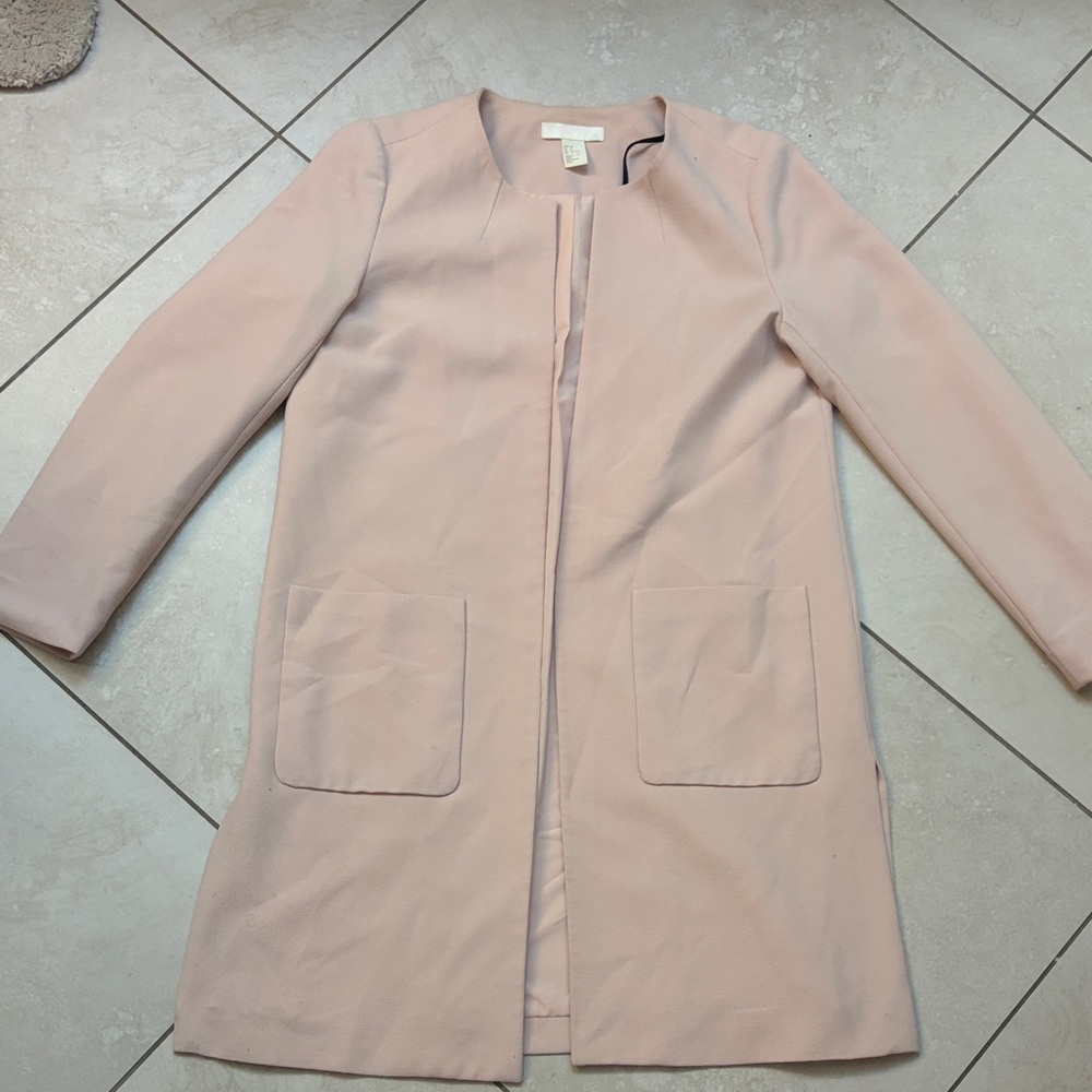H&M Soft Pink Women's Blazer Coat